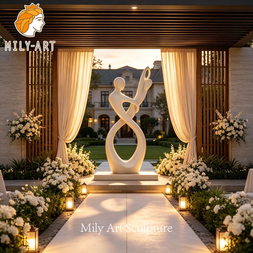 dancing couple sculpture outdoor