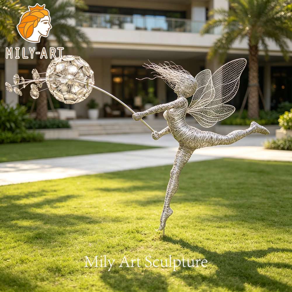 fairy dandelion sculpture villa