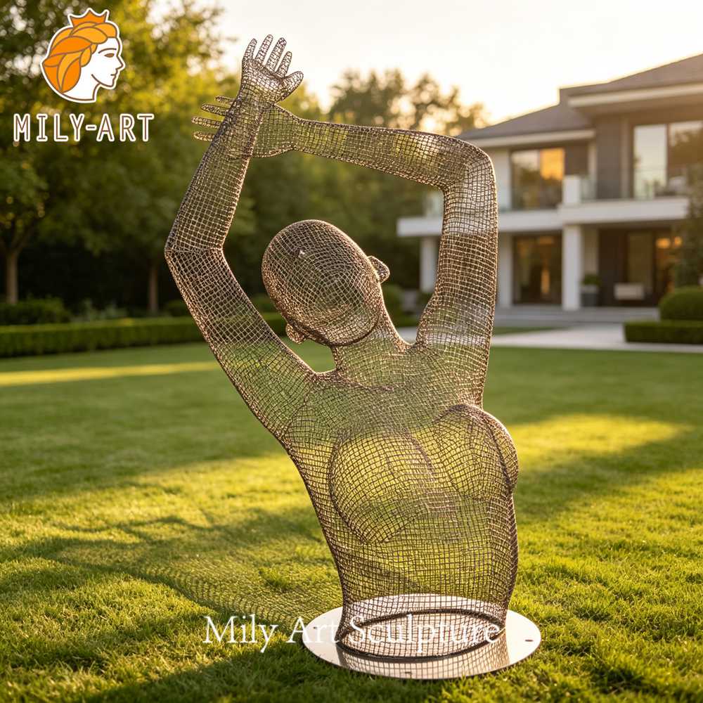 human sculpture lawn