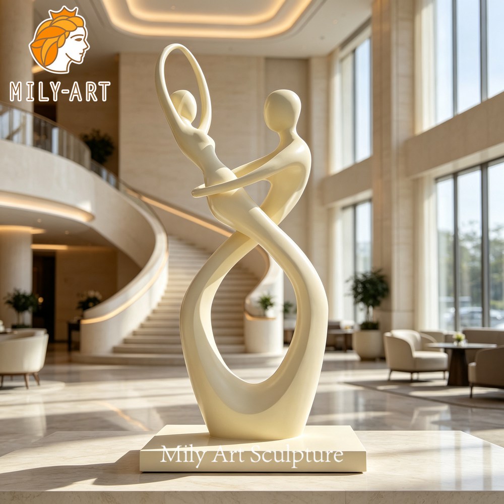 large dancing couple sculpture