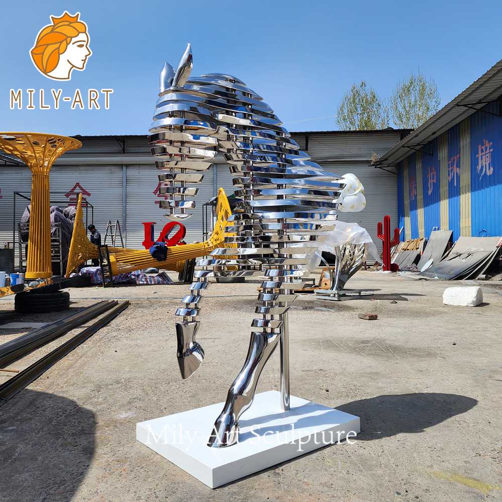 metal horse head sculpture factory
