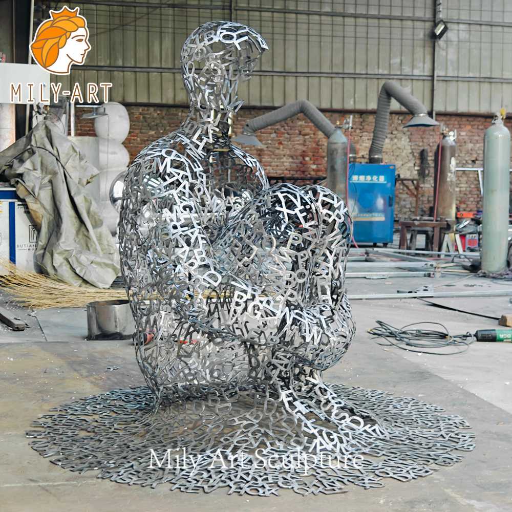 metal letter sculpture fabrication workshop