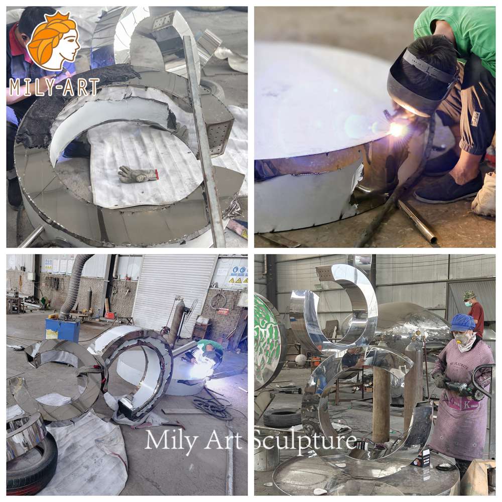 metal outdoor water fountain fabrication process