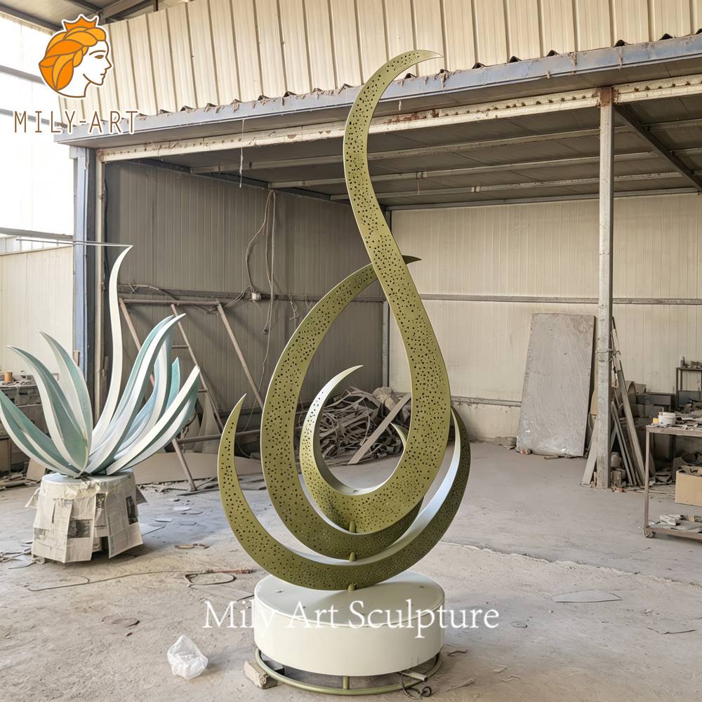 metal water fountain before painting