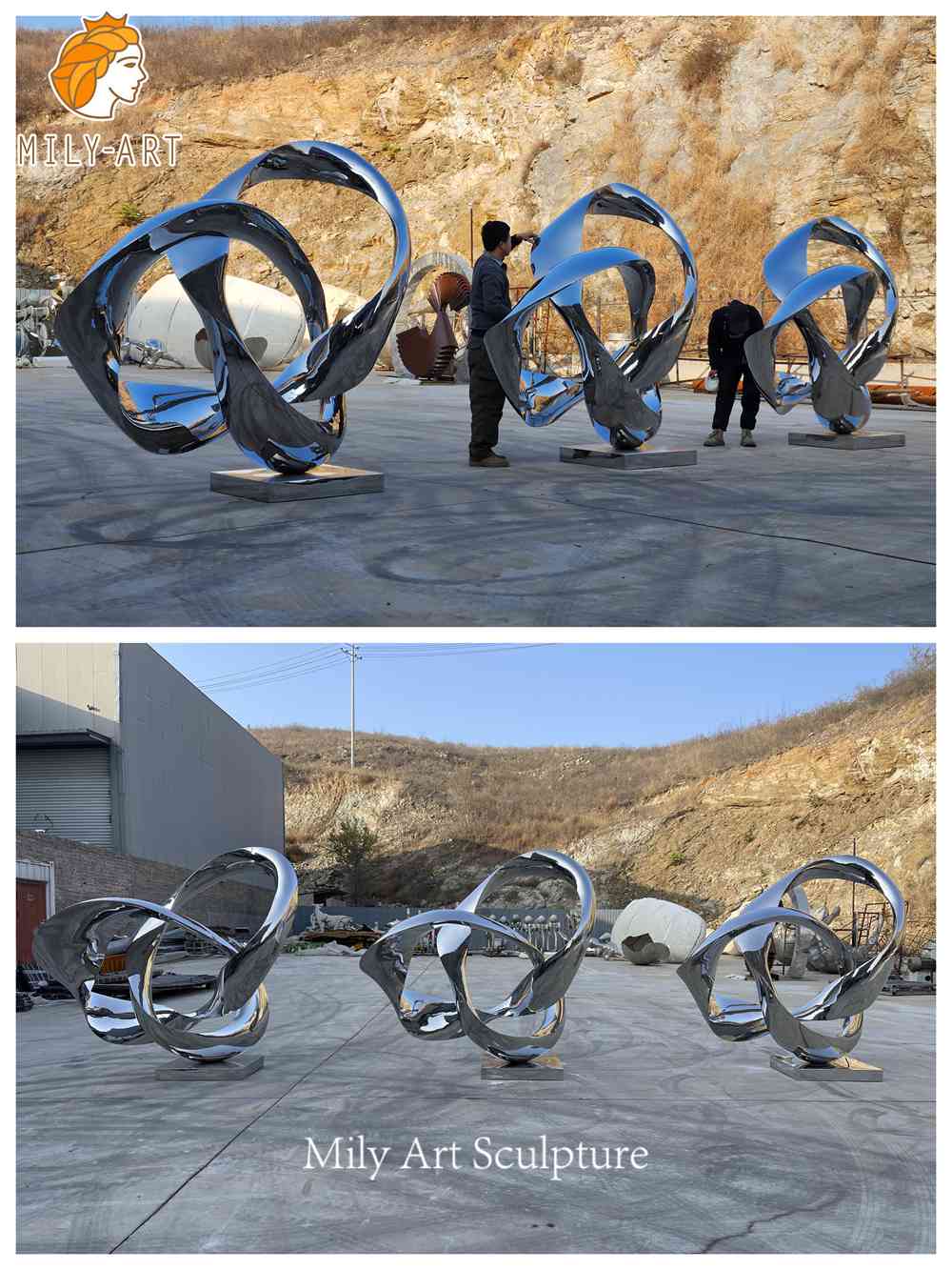 mobius sculpture factory workshop