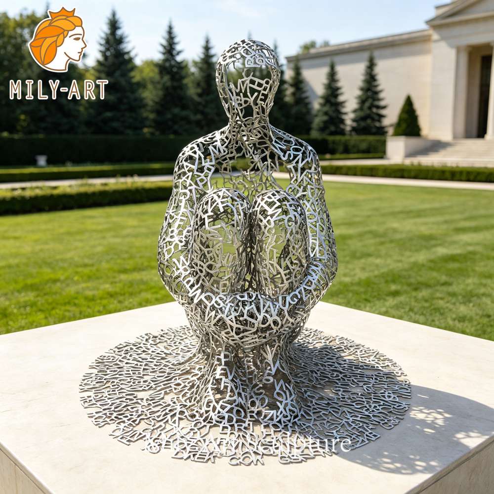 modern alphabet statue park