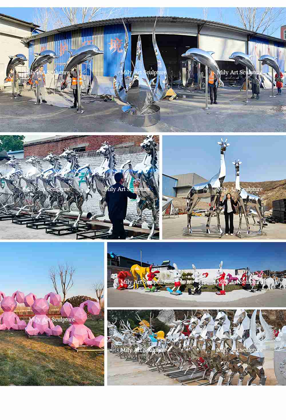 stainless steel animal sculptures factory