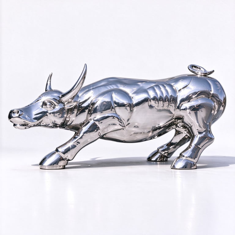 stainless steel bull statue for sale