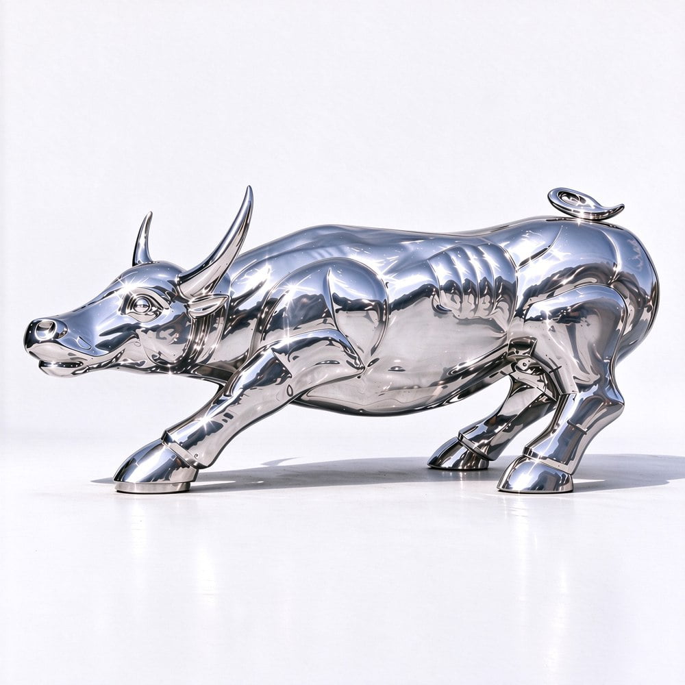 stainless steel bull statue for sale