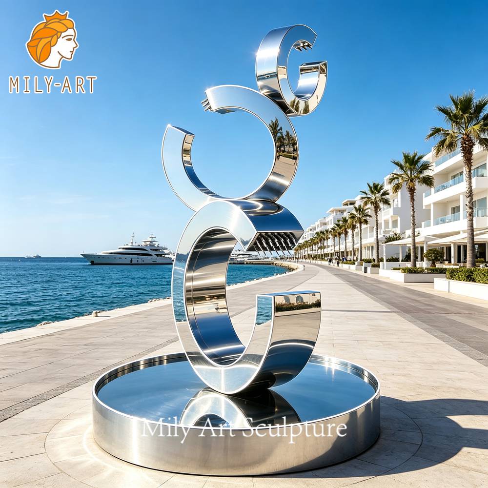 stainless steel outdoor water fountain