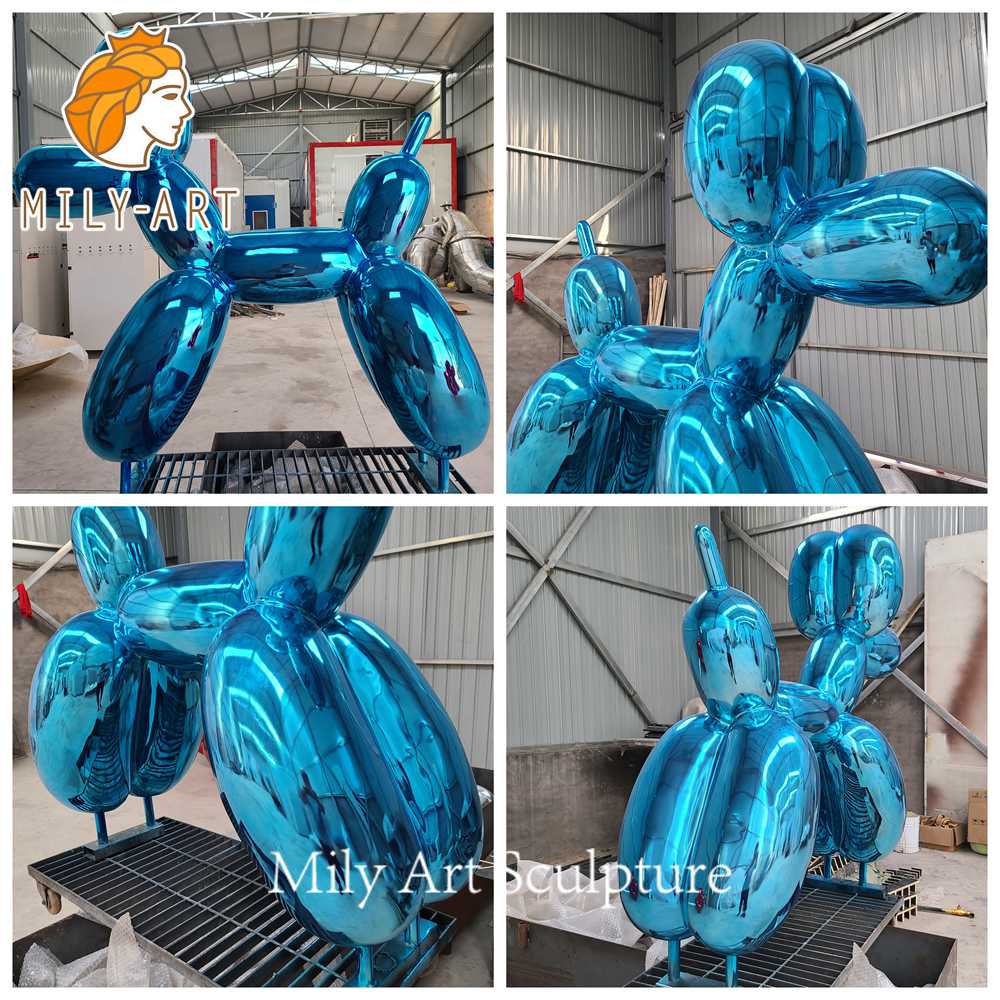 balloon dog sculpture surface detail