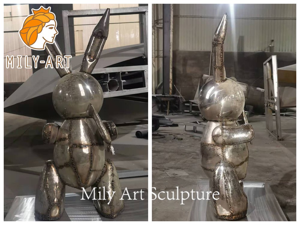 balloon rabbit sculpture welding process