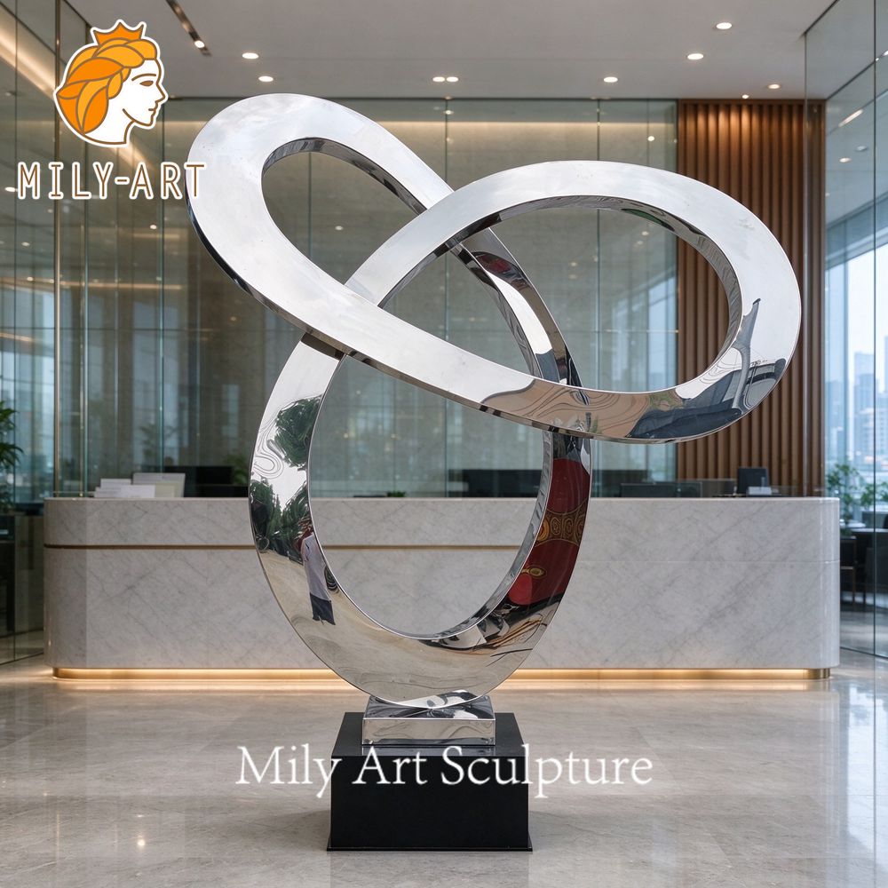 clover sculpture for office lobby