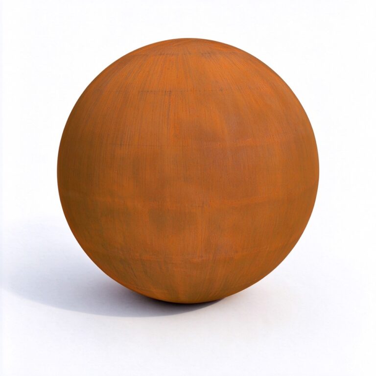 corten steel sphere sculpture for sale