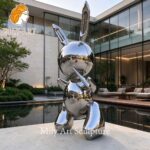 Stainless Steel Balloon Rabbit Sculpture ANI-019