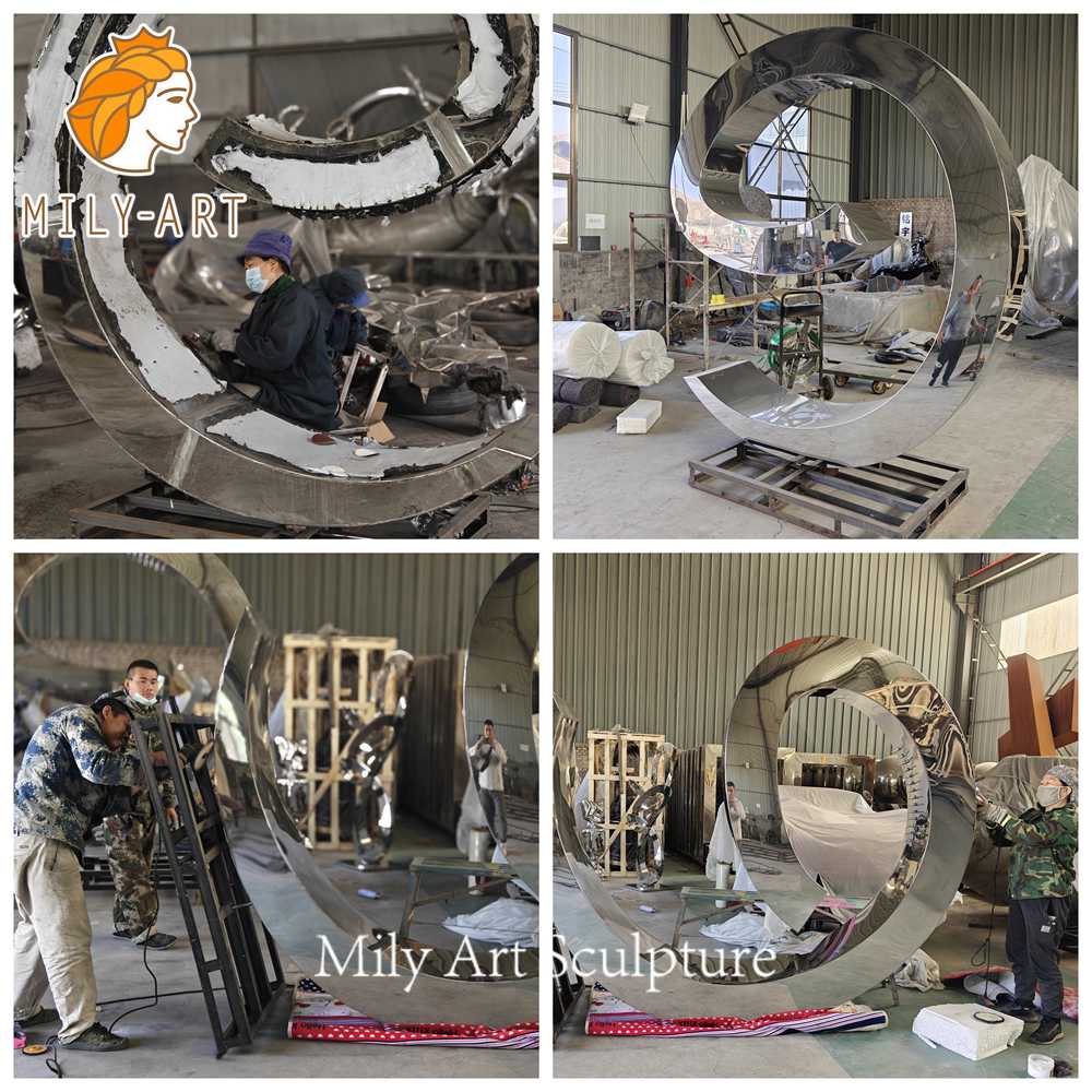 metal curved water fountain making process