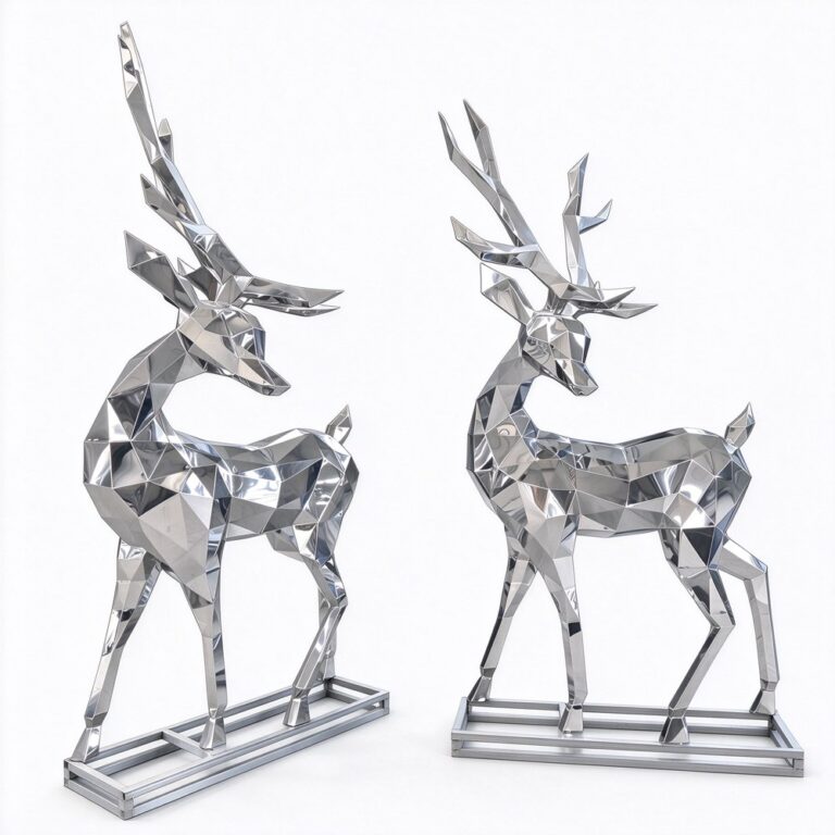 metal deer garden sculptures for sale
