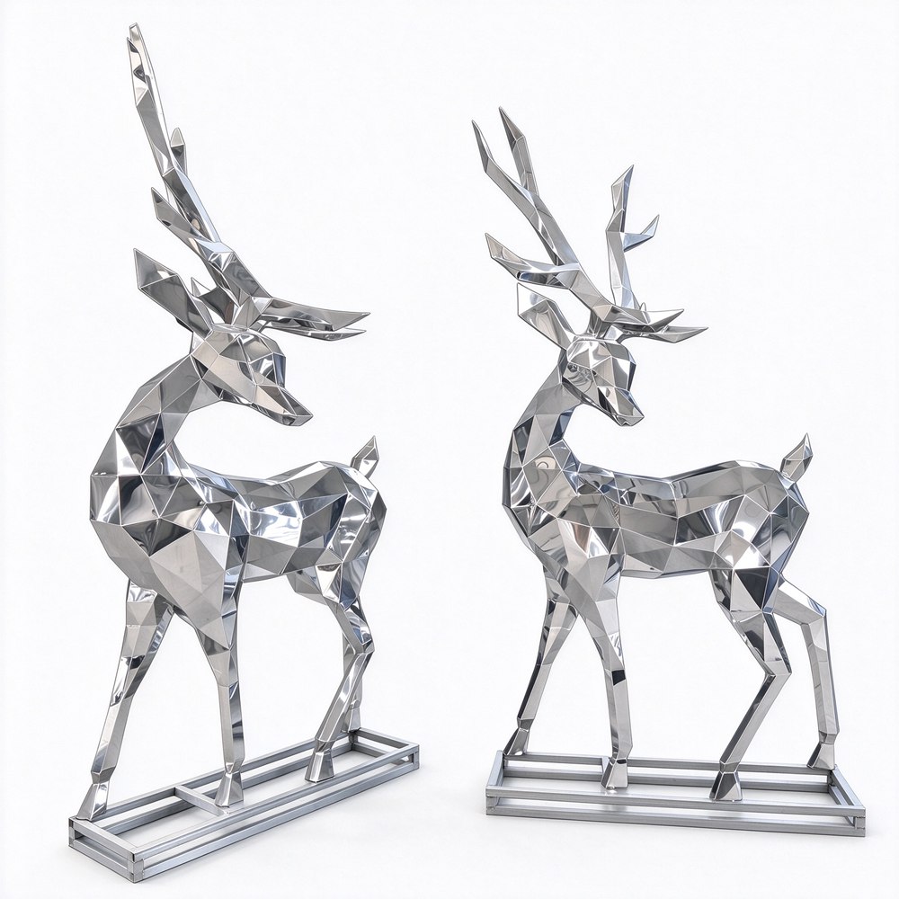 metal deer garden sculptures for sale