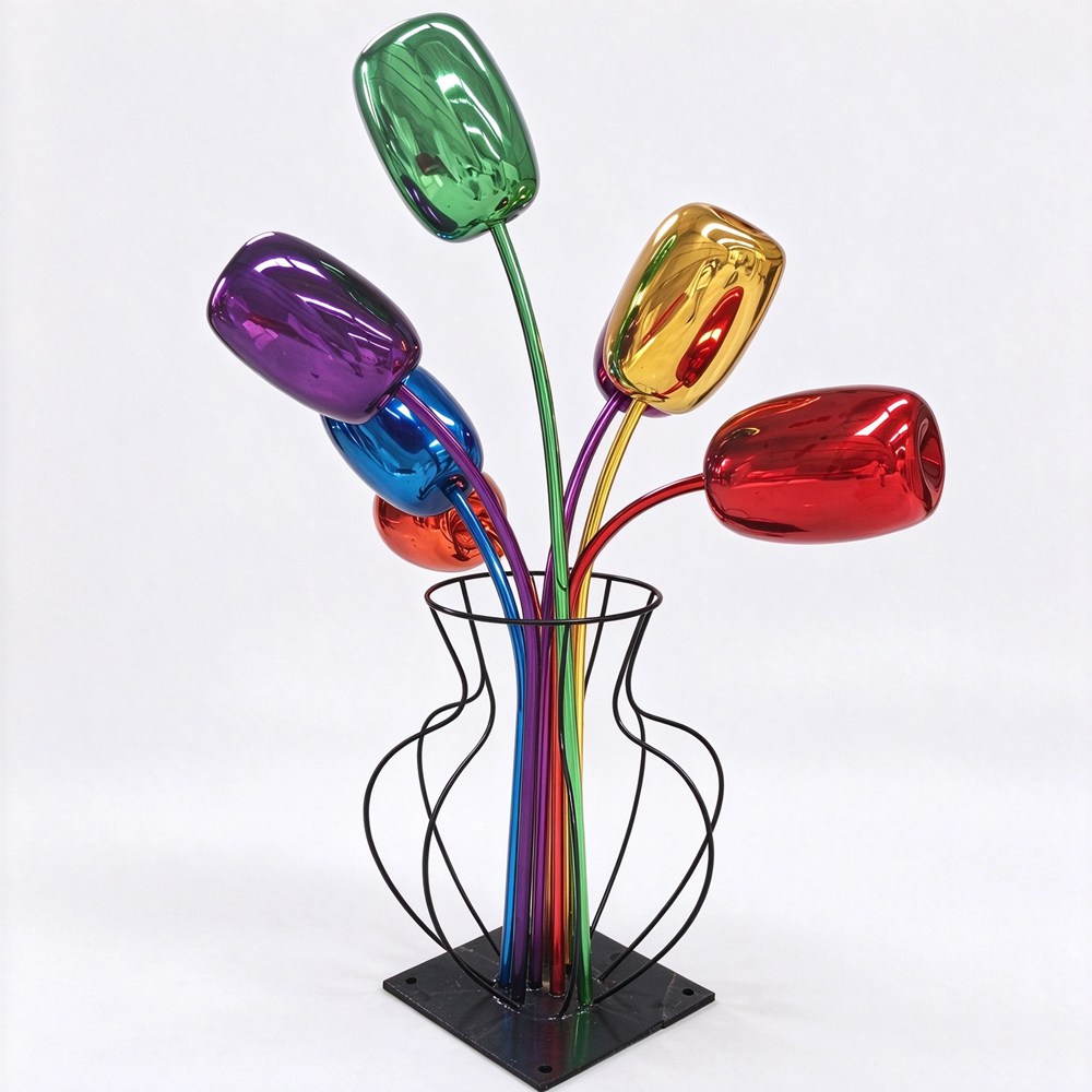 metal tulip sculpture for sale