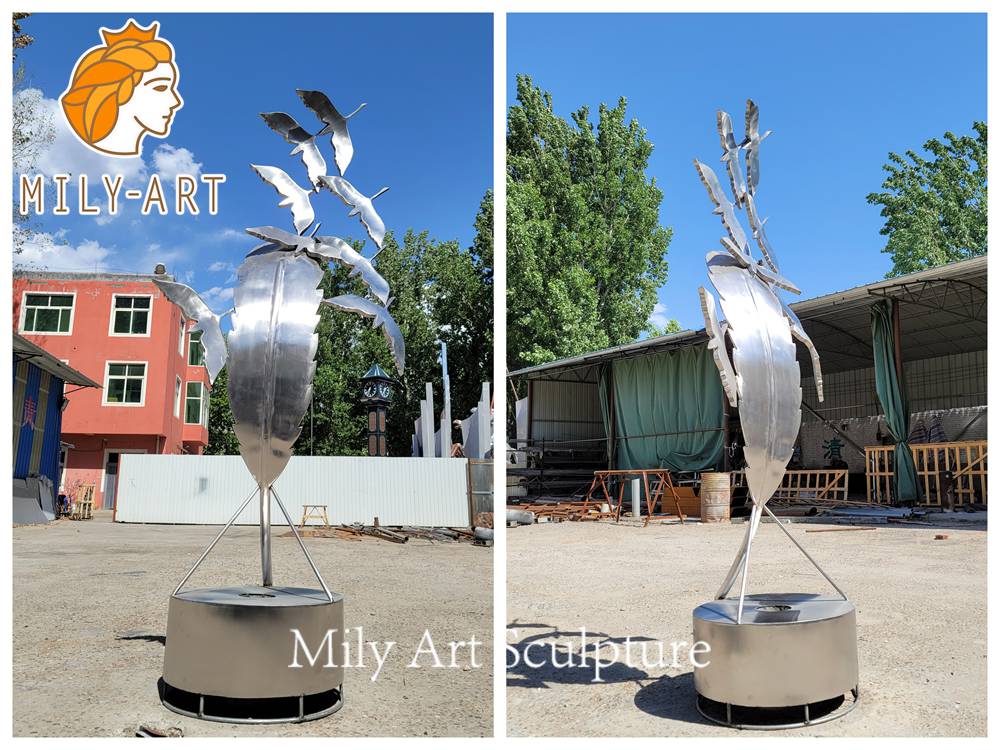 outdoor bird water fountain finished