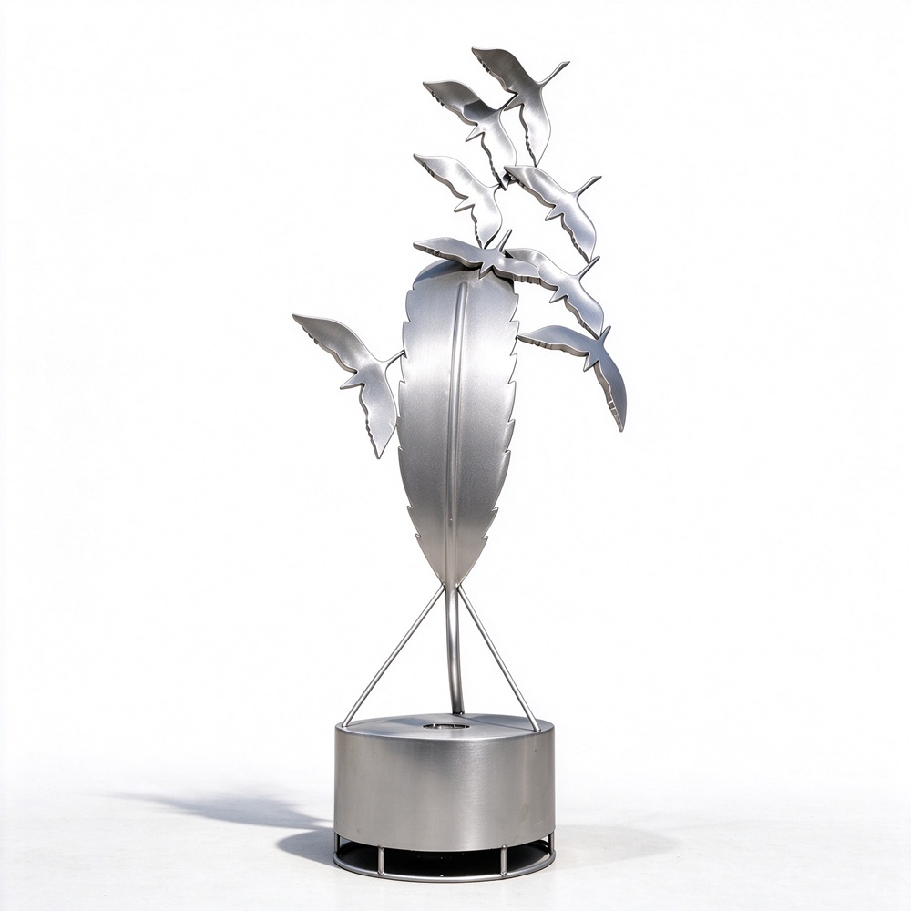 Stainless Steel Outdoor Bird Water Fountain WAT-013