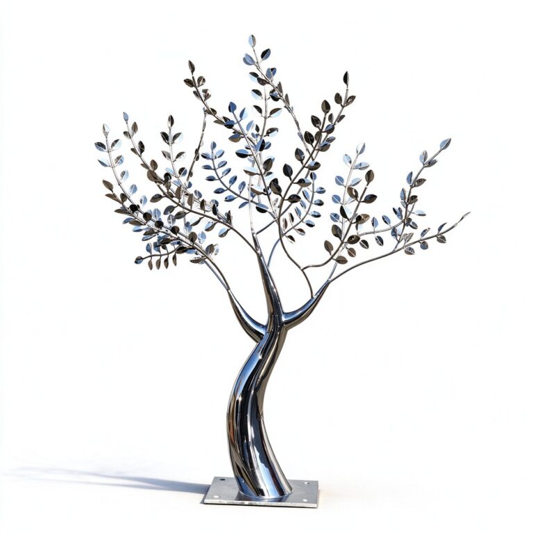 outdoor metal tree sculpture for sale