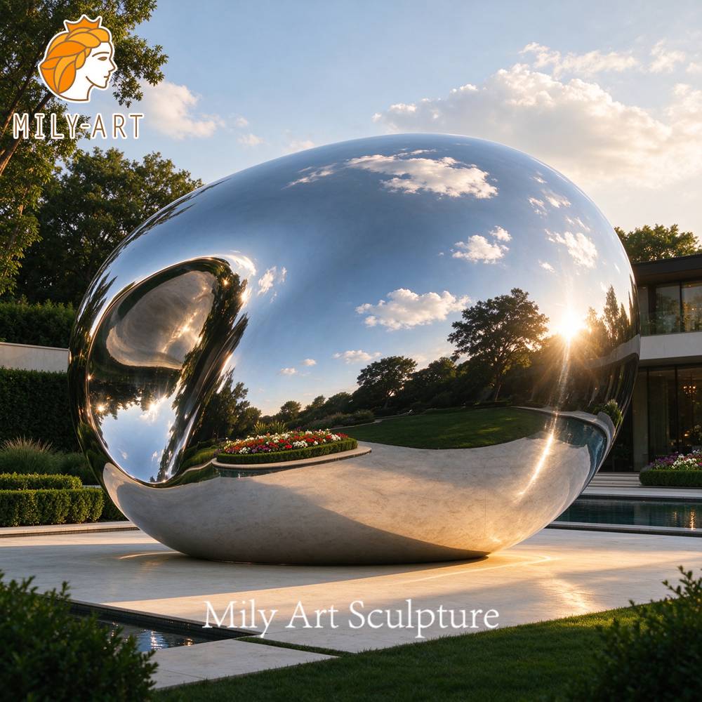 seamless stainless steel sculpture