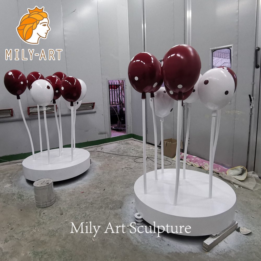 stainless steel balloon sculpture painting