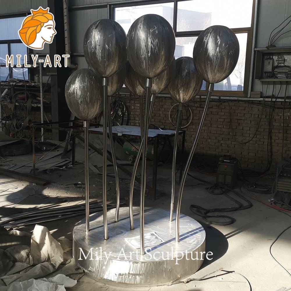 stainless steel balloon sculpture polishing process