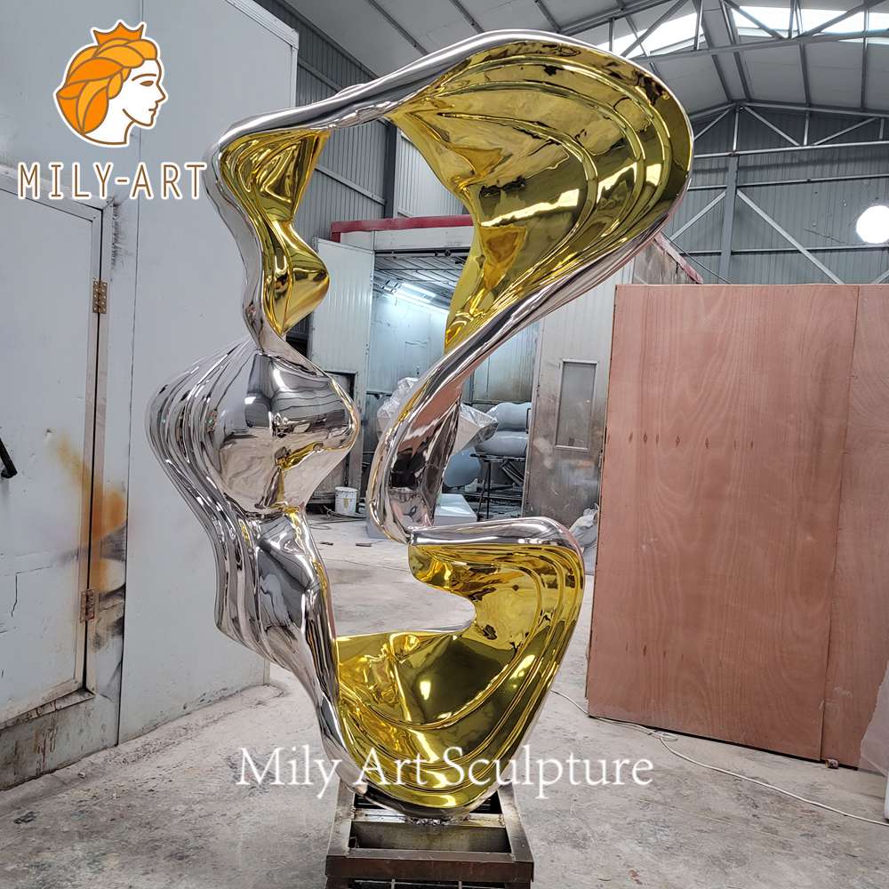 stainless steel modern sculpture finished factory