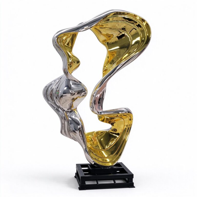 stainless steel modern sculpture for sale